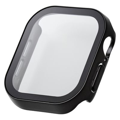 アップルウォッチ カバー Series10[42mm] フルカバー ブラック AW-24BFCGEBK エレコム 1個（直送品）