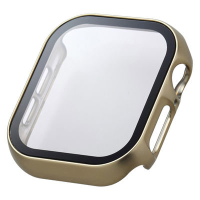 アップルウォッチ カバー Series10[42mm] フルカバー ゴールド AW-24BFCGPGD エレコム 1個（直送品）