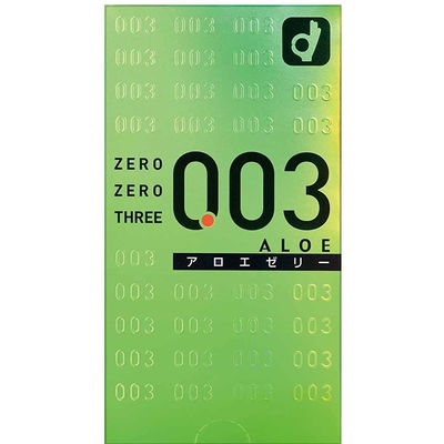 オカモト ゼロゼロスリーアロエ003 薄いコンドーム 素肌感覚 避妊具 女性にやさしい 4547691689603 1箱(10個入)（直送品）