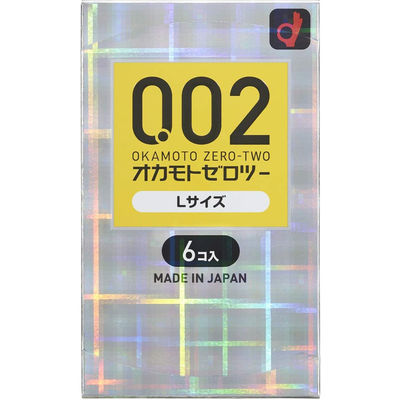 オカモト ゼロツー02 Lサイズ ラージ コンドーム 避妊具 大きめ 太め 4547691710505 1箱(6個入)（直送品）