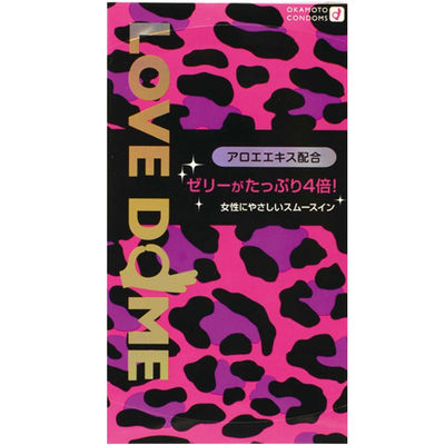 オカモト ラブドームパンサー コンドーム 避妊具 女性にやさしい アロエエキス配合 4547691710345 1箱(12個入)（直送品）