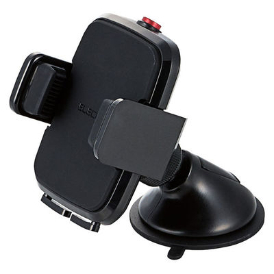 エレコム 車載アクセサリー/スマホスタンド/ゲル吸盤タイプ/ブラック P-CARS02BK 1個（直送品）