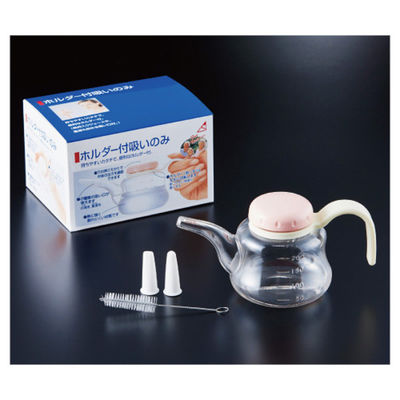浅井商事 ホルダー付吸いのみ 介護 薬のみ器 吸い飲み 吸いのみ　800004 1箱(8個入)（直送品）