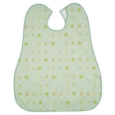 松吉医科器械 超撥水食事用エプロン 介護用  グリーン 86521002x5 1箱(5枚入) 23-3132-00-02（直送品）