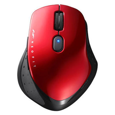 バッファロー 無線 BlueLED 5ボタン NEOFITマウス BSMBW510MRD 1個（直送品）