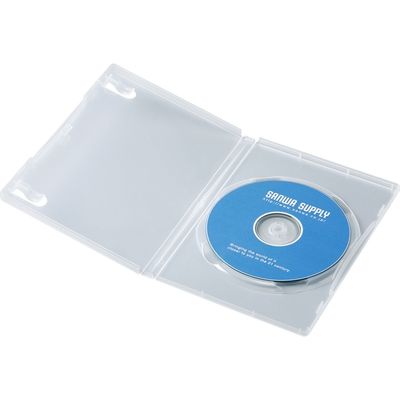 サンワサプライ DVDトールケース(1枚収納・10枚セット・クリア) DVD-TN1-10CLN 1個（直送品）