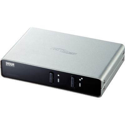 サンワサプライ パソコン自動切替器(2:1) SW-KVM2LUN2 1個（直送品）