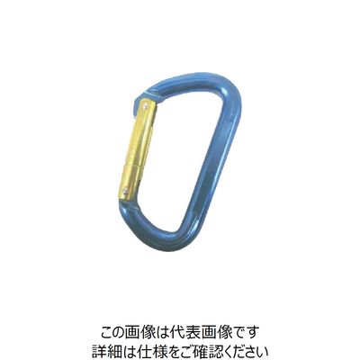 水本機械製作所 水本 アルミカラビナ(環なし)(ブルー) 線径11mm長さ101mm AKD-11AB 1個 849-0239（直送品）