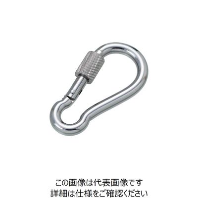 水本機械製作所 水本 ステンレス 環付スナップフックNB型 線径4mm長さ45mm A-2793 1個 201-2009（直送品）