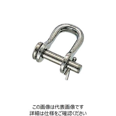水本機械製作所 水本 ステンレス ワリピン式半丸シャックル 長さ25mm 内幅14mm B-229 1個 849-0932（直送品）