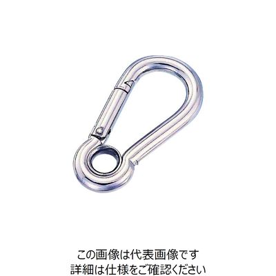 水本機械製作所 水本 ステンレス スナップフックA型（リング付） 線径3mm 長さ38mm B-2563 1個 205-0332（直送品）