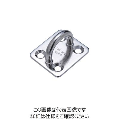 水本機械製作所 水本 ステンレス アイプレート 34mm×40mm A-040 1個 776-4936（直送品）