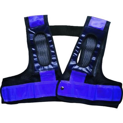 ミズケイ フルハーネス用安全ベスト「装着できるんです」<紺/紫> 5941109 1枚 226-6736（直送品）