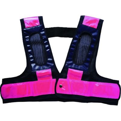 ミズケイ フルハーネス用安全ベスト「装着できるんです」<紺/桃> 5941108 1枚 226-6737（直送品）