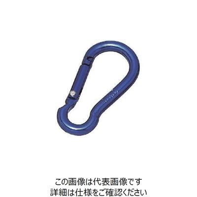 水本機械製作所 水本 アルミスナップフック（アルマイト付） ブルー 線径6mm 長さ62mm ALB-6B 1個 849-0566（直送品）