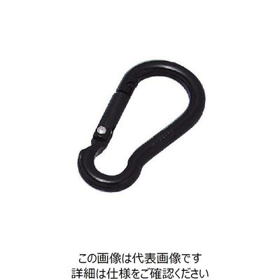 水本機械製作所 水本 アルミスナップフック（アルマイト付） ブラック 線径6mm 長さ62mm ALB-6BK 1個 849-0567（直送品）