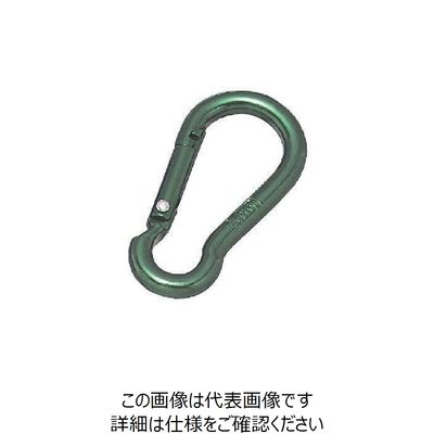 水本機械製作所 水本 アルミスナップフック（アルマイト付） グリーン 線径6mm 長さ62mm ALB-6GR 1個 849-0570（直送品）