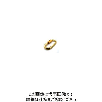 水本機械製作所 水本 アルミリングキャッチ（アルマイト付）（ゴールド） 線径4mm長さ34mm ALH-4G 1個 849-0583（直送品）