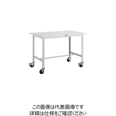 トラスコ中山 TRUSCO AE型作業台 1200X750 φ100キャスター付 W色 AE-1200C100 W 1台 466-6836（直送品）