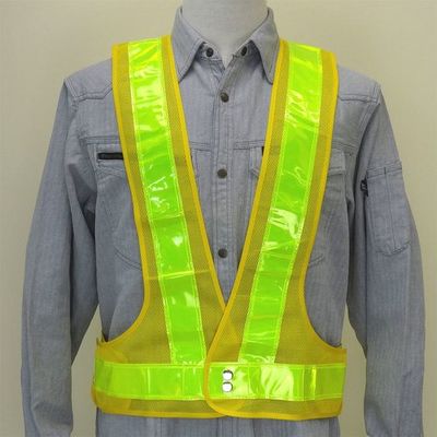 ミズケイ 蓄光安全ベスト「光蓄」<黄/黄> 5922006 1枚 226-6739（直送品）