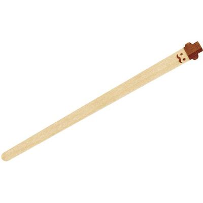大黒工業 大黒 木製マドラー ひげ 100本入 377302 1袋(100本) 237-2800（直送品）