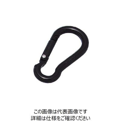 水本機械製作所 水本 アルミスナップフック（アルマイト付） ブラック 線径5mm 長さ51mm ALB-5BK 1個 849-0560（直送品）