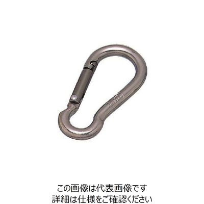 水本機械製作所 水本 アルミスナップフック（アルマイト付） ブラウン 線径5mm 長さ51mm ALB-5BN 1個 849-0561（直送品）