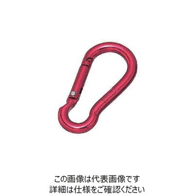 水本機械製作所 水本 アルミスナップフック（アルマイト付） レッド 線径5mm 長さ51mm ALB-5R 1個 849-0564（直送品）