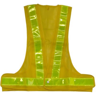 ミズケイ 安全ベスト(黄地・黄) 5917506 1枚 208-5659（直送品）