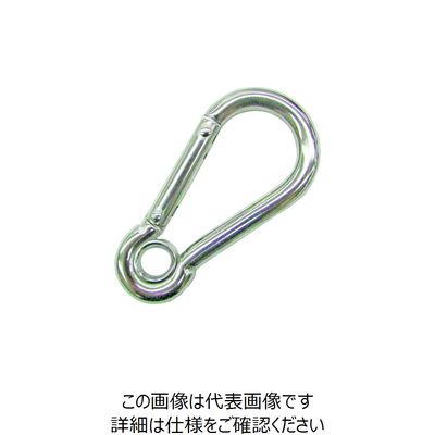 水本機械製作所 水本 ステンレス スナップフックAE型（リング付） 線径10mm長さ103mm AE-10 1個 201-3440（直送品）