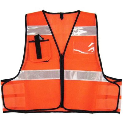 ミズケイ 防犯パトロールベスト(オレンジ) 5918506 1枚 208-5656（直送品）