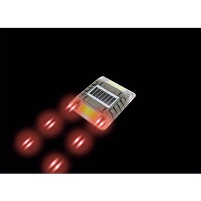 キャットアイ ルミナスアイ・マイティC 長寿命型ソーラー式点滅 片面 赤 LE-260C-R2 1個 250-3682（直送品）