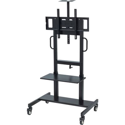 サンワサプライ 55~75型対応手動昇降液晶ディスプレイスタンド CR-PL45BK 1台（直送品）