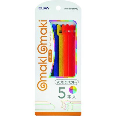 朝日電器 ELPA マジックバンド アソート TUH-MT150(AS) 1個 202-2949（直送品）