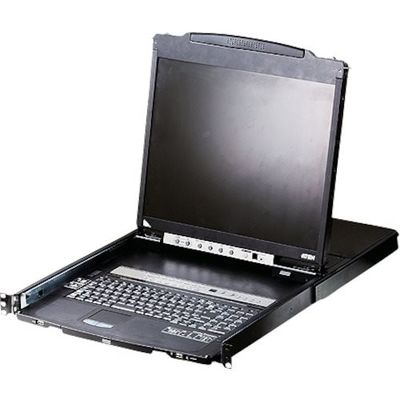 ATEN KVMドロワー 16ポート/19インチLCD一体型/マルチインターフェース/ショートレール CL5816NJJS 1台（直送品）