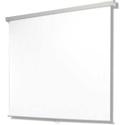 オーエス OS 120型 手動巻上式マスク無しスクリーン SMC-120VN-1-WG103 1台 136-1715（直送品）