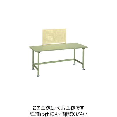 大阪製罐 OS ボード付作業台 スチール天板 間口×奥行×高さ:1200×750×750mm NBS1270W 1台 135-9478（直送品）