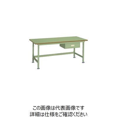 大阪製罐 OS 中量作業台 リノリューム天板 NBL1273 1台 135-7866（直送品）