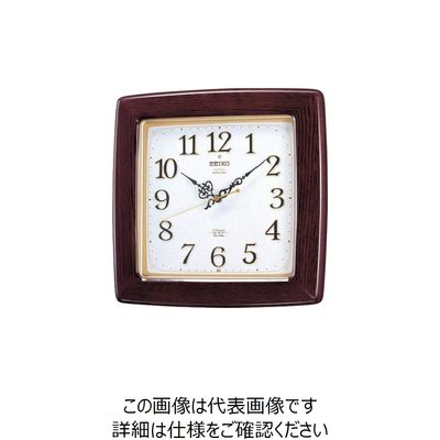 セイコータイムクリエーション SEIKO チャイム&ストライク付電波掛時計 木枠 RX211B 1個 813-2963（直送品）