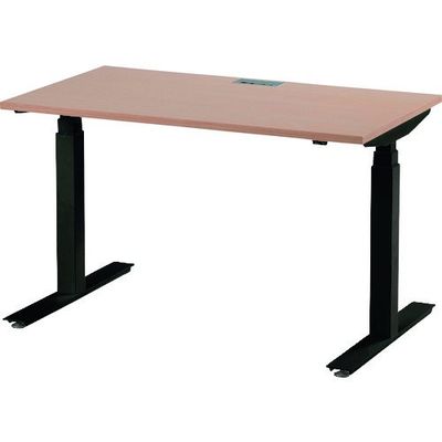 藤沢工業 TOKIO 電動昇降式ワークデスク 間口1200×奥行700×高さ700~1250mm ナチュラル FWD-B127-NR 1台（直送品）