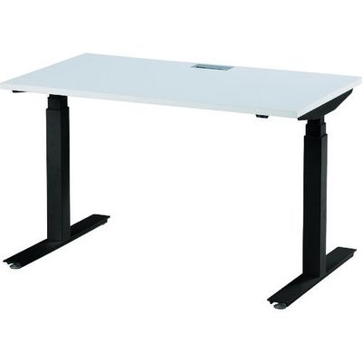 藤沢工業 TOKIO 電動昇降式ワークデスク 間口1200×奥行700×高さ700~1250mm ホワイト FWD-B127-W 1台（直送品）