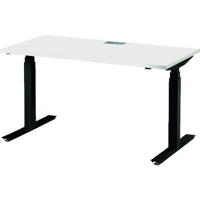 藤沢工業 TOKIO 電動昇降式ワークデスク 間口1400×奥行700×高さ700~1250mm ホワイト FWD-B147-W 1台（直送品）