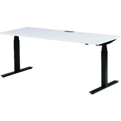 藤沢工業 TOKIO 電動昇降式ワークデスク 間口1800×奥行700×高さ700~1250mm ホワイト FWD-B187-W 1台（直送品）