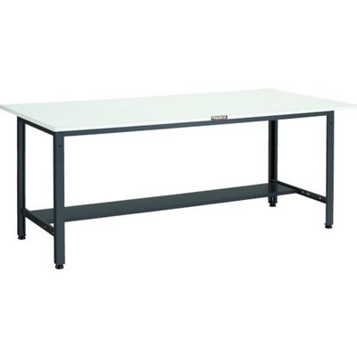 TRUSCO 軽荷重作業台(400kg)LEW型 1800X750XH740 下棚1枚付 ダークグレー色 LEWR-1800LT 1台（直送品）