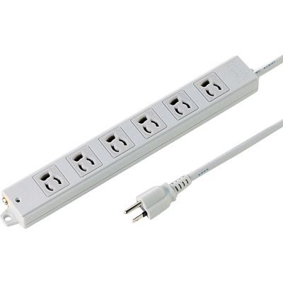 延長コード 電源タップ 3m 3P（ピン） 6個口 マグネット ホワイト TAP-KS6-3 サンワサプライ 1個（直送品）