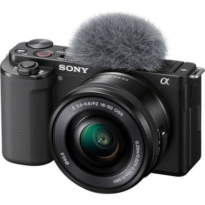 ソニー デジタル一眼カメラ　α　ＶＬＯＧＣＡＭ　パワーズームレンズキット　ブラック ZV-E10L/B 1台（直送品）