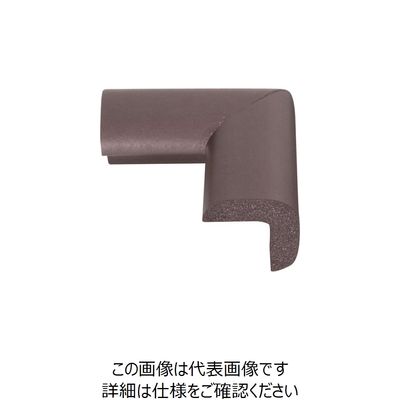 カーボーイ コーナーゴムパット 小4P ブラウン BS-09 1袋(4個) 252-8425（直送品）