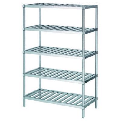 シンコー ステンレスラックスノコ棚5段 RSN5型 SUS304 888×588×1800 RSN5-9060 1台 129-8916（直送品）