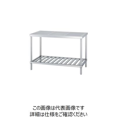 シンコー ステンレス作業台パンチング天板スノコ棚 間口900×奥行750×高さ800 PWS- 9075 1台 124-1247（直送品）