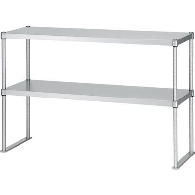 シンコー 上ベタ棚2段 間口1200mm ×1200×500 U2-12050 1台 828-2434（直送品）